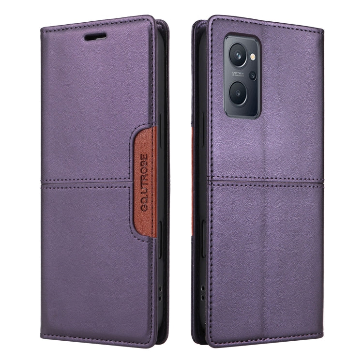 For Realme 9i GQUTROBE G01 RFID Anti-theft Leather Phone Case