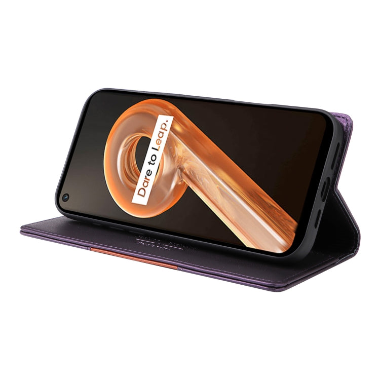 For Realme 9i GQUTROBE G01 RFID Anti-theft Leather Phone Case
