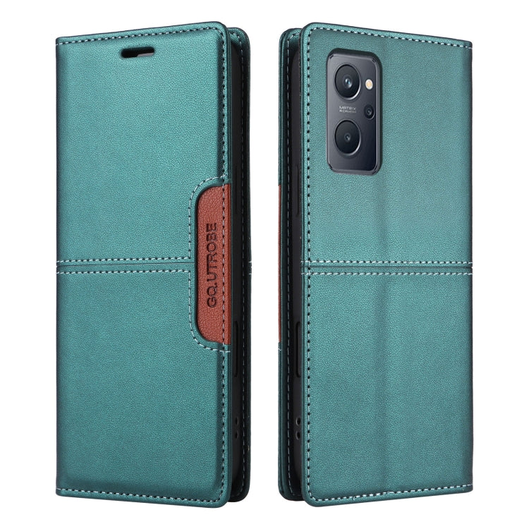 For Realme 9i GQUTROBE G01 RFID Anti-theft Leather Phone Case