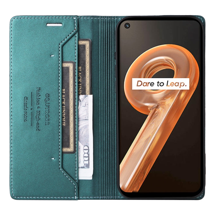 For Realme 9i GQUTROBE G01 RFID Anti-theft Leather Phone Case