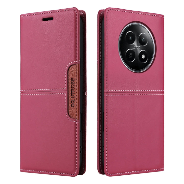 For Realme 12 5G / 12 Lite GQUTROBE G01 RFID Anti-theft Leather Phone Case