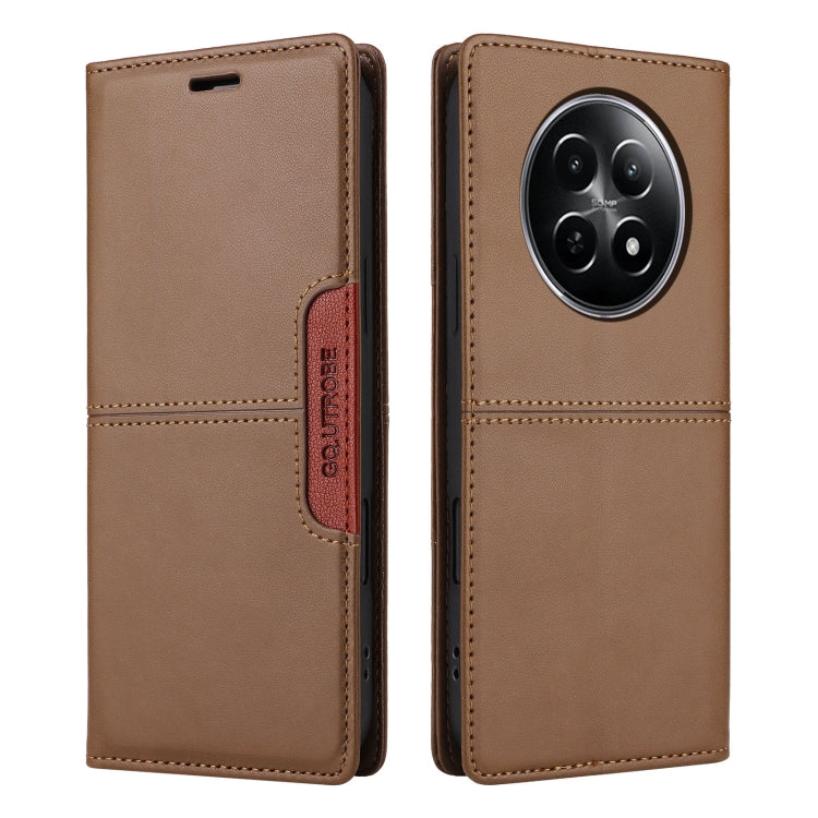 For Realme 12 5G / 12 Lite GQUTROBE G01 RFID Anti-theft Leather Phone Case