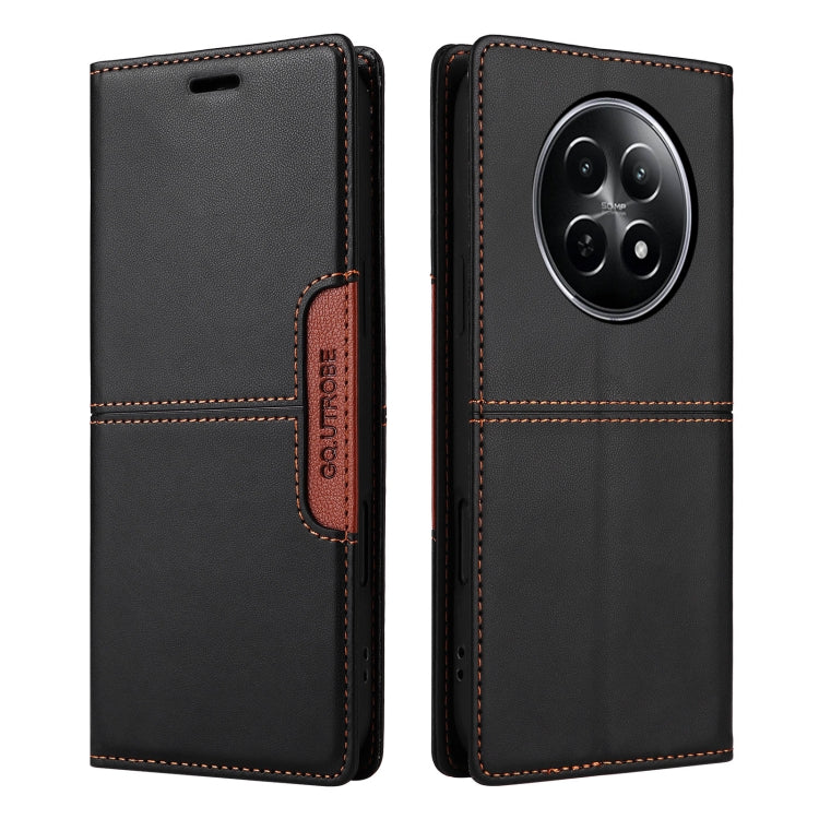 For Realme 12 5G / 12 Lite GQUTROBE G01 RFID Anti-theft Leather Phone Case