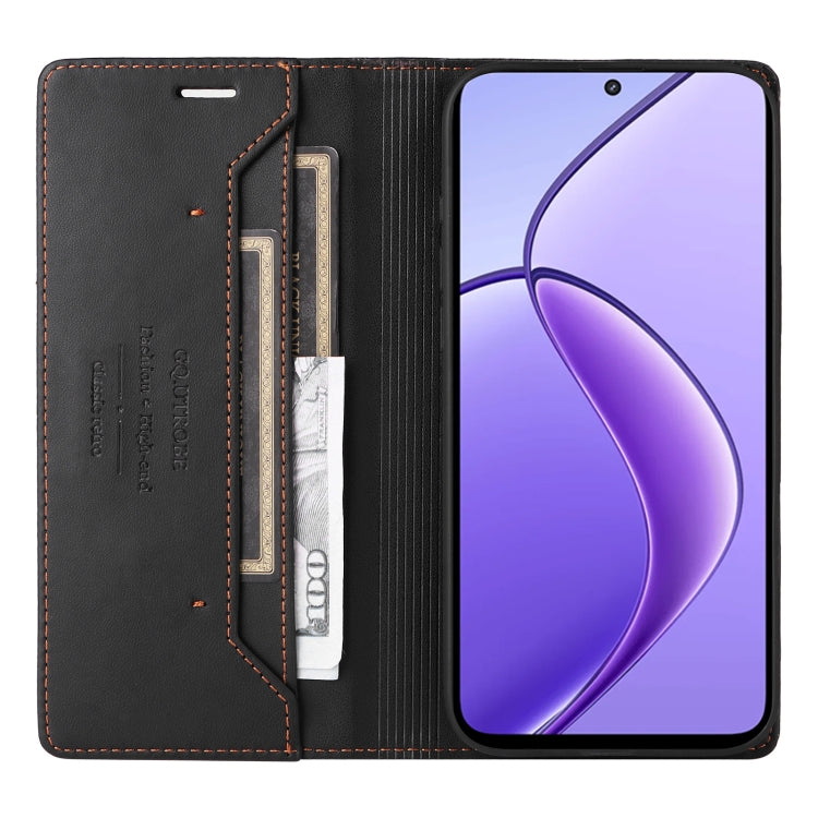 For Realme 12 5G / 12 Lite GQUTROBE G01 RFID Anti-theft Leather Phone Case