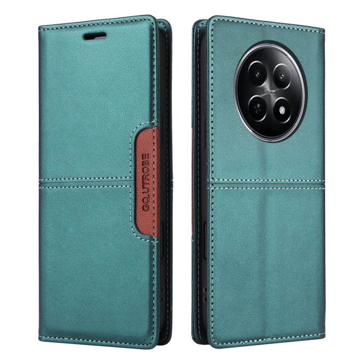 For Realme 12 5G / 12 Lite GQUTROBE G01 RFID Anti-theft Leather Phone Case