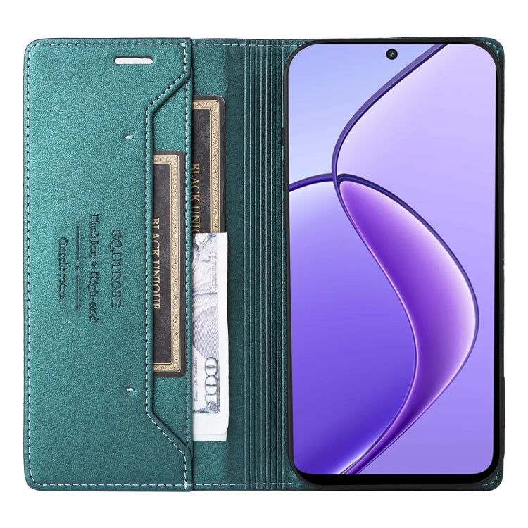For Realme 12 5G / 12 Lite GQUTROBE G01 RFID Anti-theft Leather Phone Case
