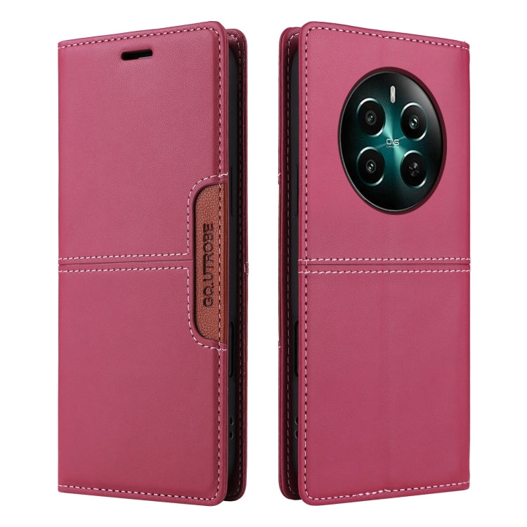 For Realme 12+ GQUTROBE G01 RFID Anti-theft Leather Phone Case