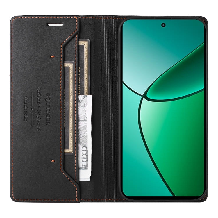 For Realme 12+ GQUTROBE G01 RFID Anti-theft Leather Phone Case