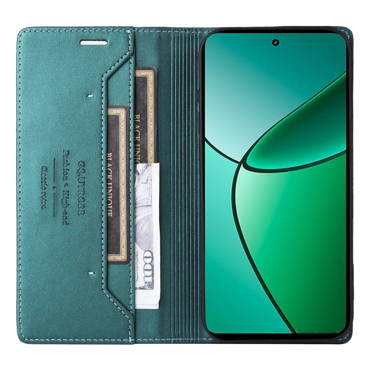For Realme 12+ GQUTROBE G01 RFID Anti-theft Leather Phone Case