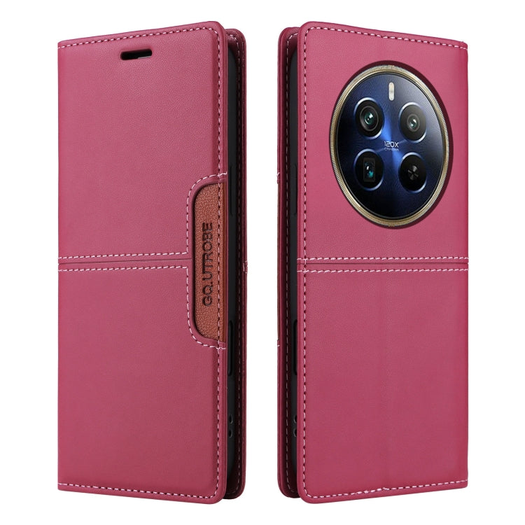 For Realme 12 Pro+ GQUTROBE G01 RFID Anti-theft Leather Phone Case