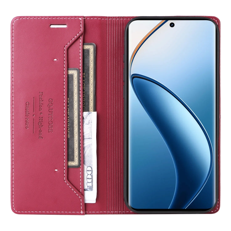 For Realme 12 Pro+ GQUTROBE G01 RFID Anti-theft Leather Phone Case
