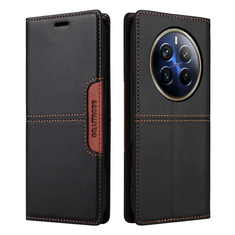 For Realme 12 Pro+ GQUTROBE G01 RFID Anti-theft Leather Phone Case