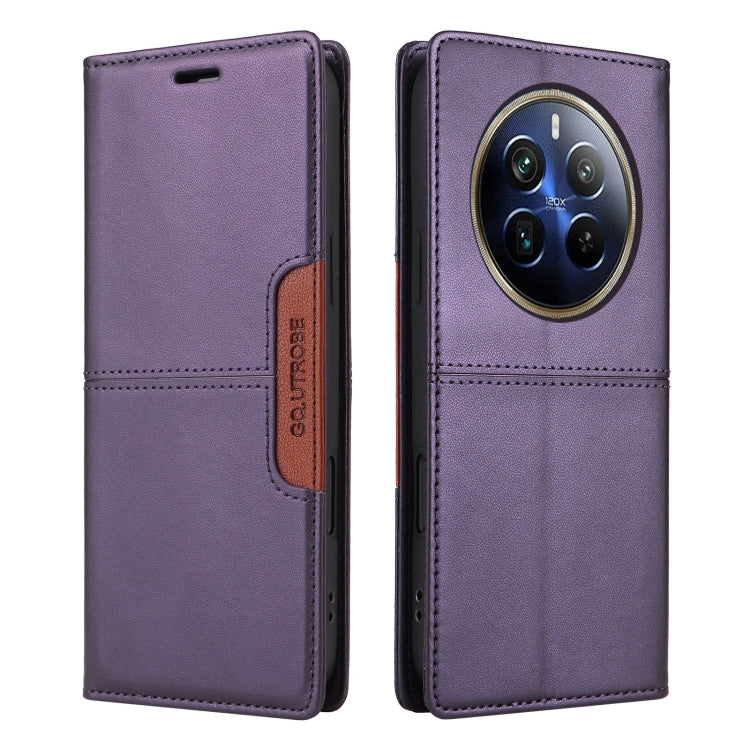 For Realme 12 Pro+ GQUTROBE G01 RFID Anti-theft Leather Phone Case
