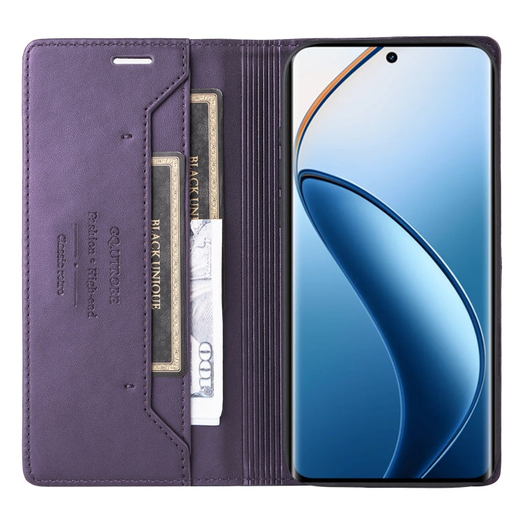 For Realme 12 Pro+ GQUTROBE G01 RFID Anti-theft Leather Phone Case