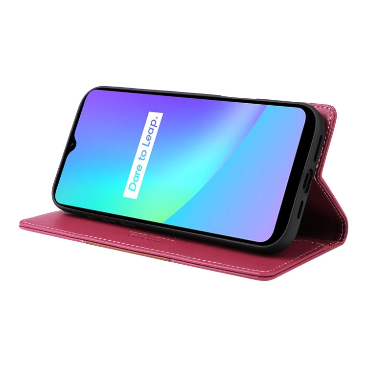 For Realme C15 GQUTROBE G01 RFID Anti-theft Leather Phone Case