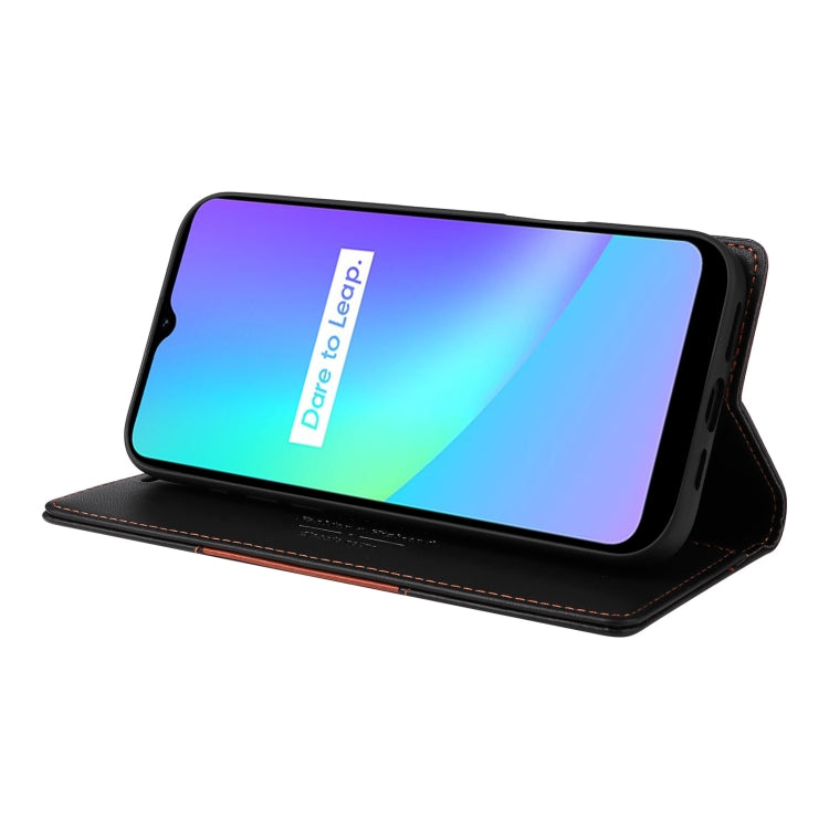 For Realme C15 GQUTROBE G01 RFID Anti-theft Leather Phone Case