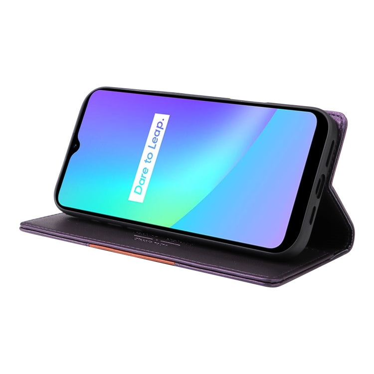 For Realme C15 GQUTROBE G01 RFID Anti-theft Leather Phone Case
