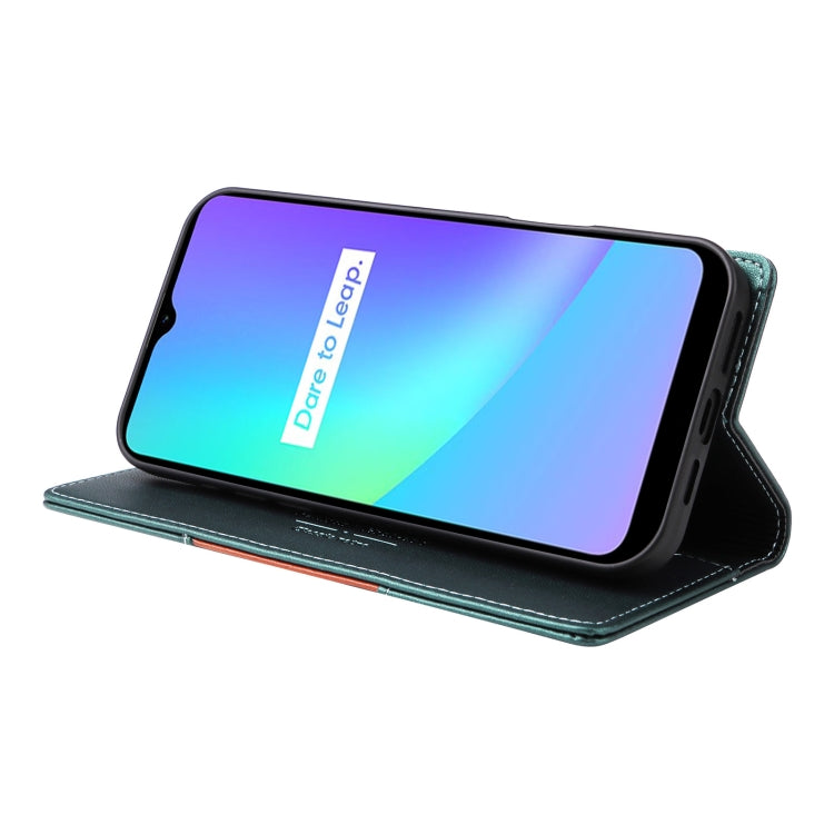 For Realme C15 GQUTROBE G01 RFID Anti-theft Leather Phone Case