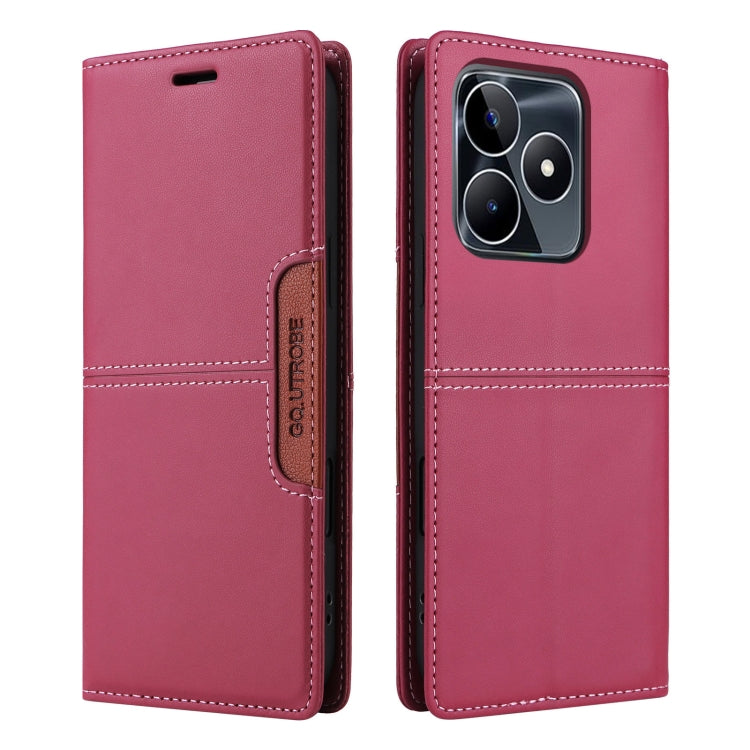 For Realme C53 4G GQUTROBE G01 RFID Anti-theft Leather Phone Case