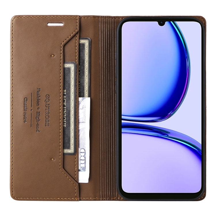 For Realme C53 4G GQUTROBE G01 RFID Anti-theft Leather Phone Case