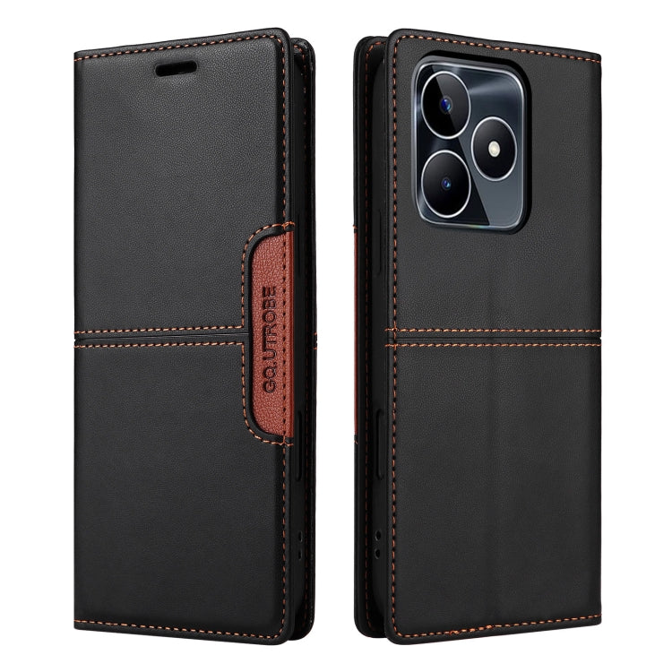 For Realme C53 4G GQUTROBE G01 RFID Anti-theft Leather Phone Case