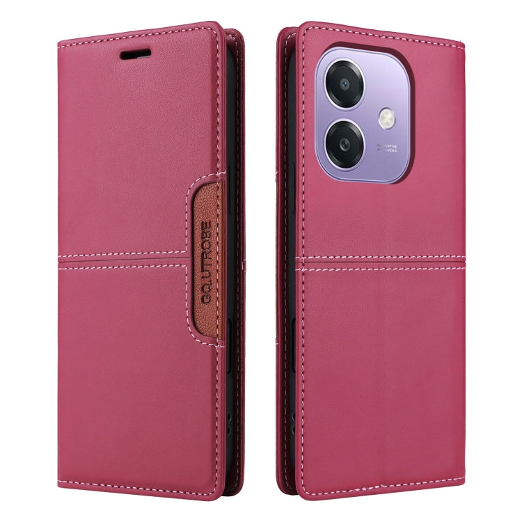 For OPPO A3x 5G / 4G GQUTROBE G01 RFID Anti-theft Leather Phone Case