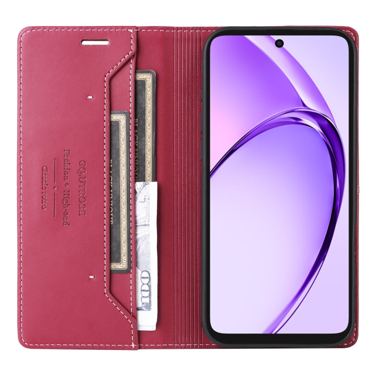 For OPPO A3x 5G / 4G GQUTROBE G01 RFID Anti-theft Leather Phone Case