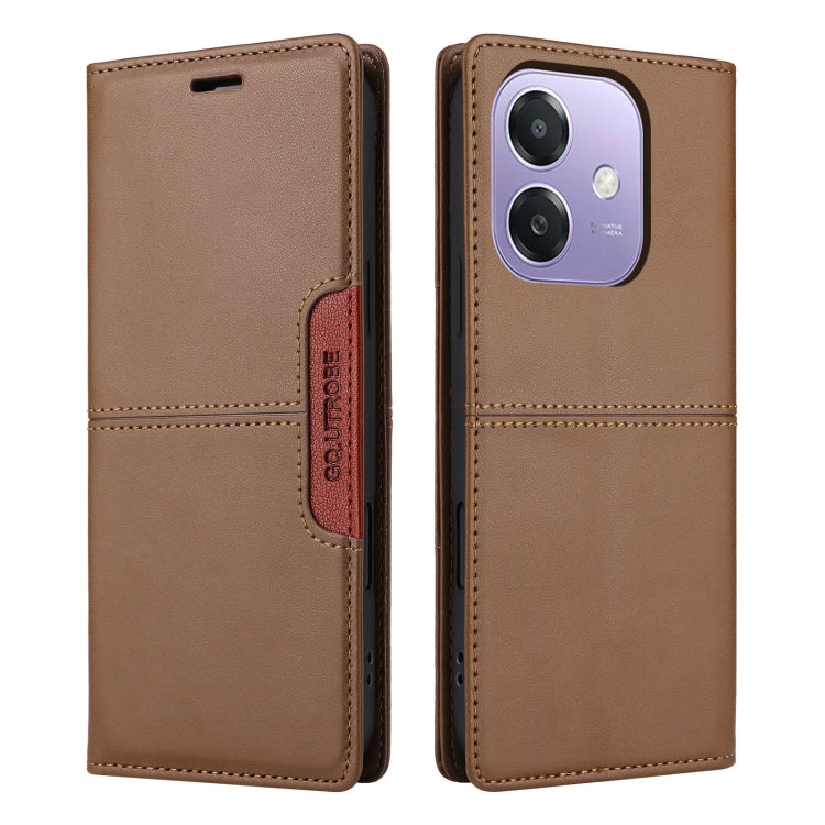 For OPPO A3x 5G / 4G GQUTROBE G01 RFID Anti-theft Leather Phone Case