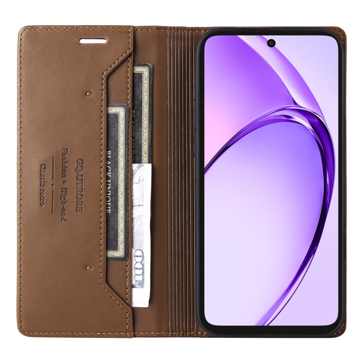 For OPPO A3x 5G / 4G GQUTROBE G01 RFID Anti-theft Leather Phone Case