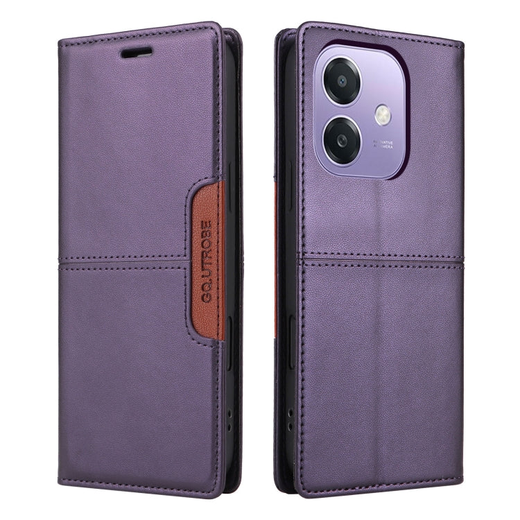 For OPPO A3x 5G / 4G GQUTROBE G01 RFID Anti-theft Leather Phone Case