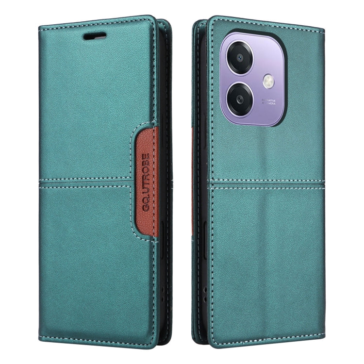 For OPPO A3x 5G / 4G GQUTROBE G01 RFID Anti-theft Leather Phone Case