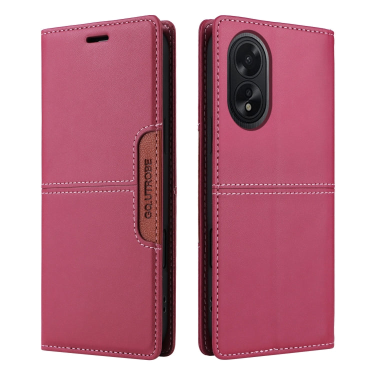 For OPPO A38 4G / A18 GQUTROBE G01 RFID Anti-theft Leather Phone Case