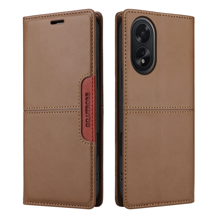 For OPPO A38 4G / A18 GQUTROBE G01 RFID Anti-theft Leather Phone Case