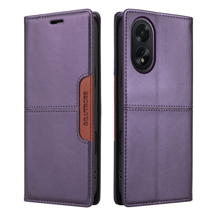 For OPPO A38 4G / A18 GQUTROBE G01 RFID Anti-theft Leather Phone Case