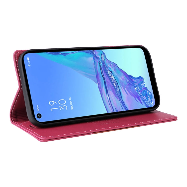 For OPPO A53 / A53s GQUTROBE G01 RFID Anti-theft Leather Phone Case