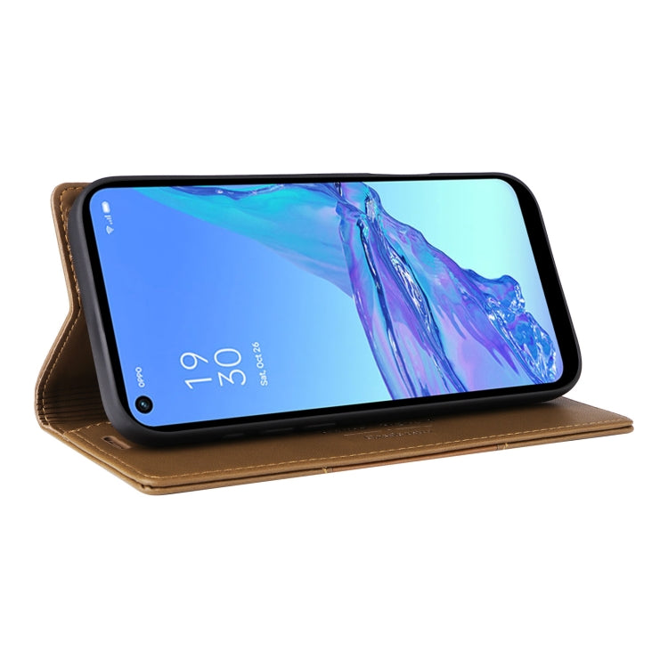 For OPPO A53 / A53s GQUTROBE G01 RFID Anti-theft Leather Phone Case