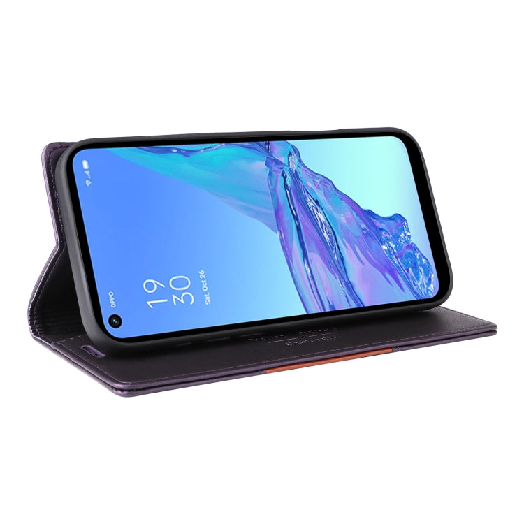 For OPPO A53 / A53s GQUTROBE G01 RFID Anti-theft Leather Phone Case