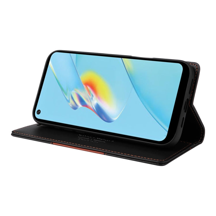 For OPPO A54 4G / A16 GQUTROBE G01 RFID Anti-theft Leather Phone Case