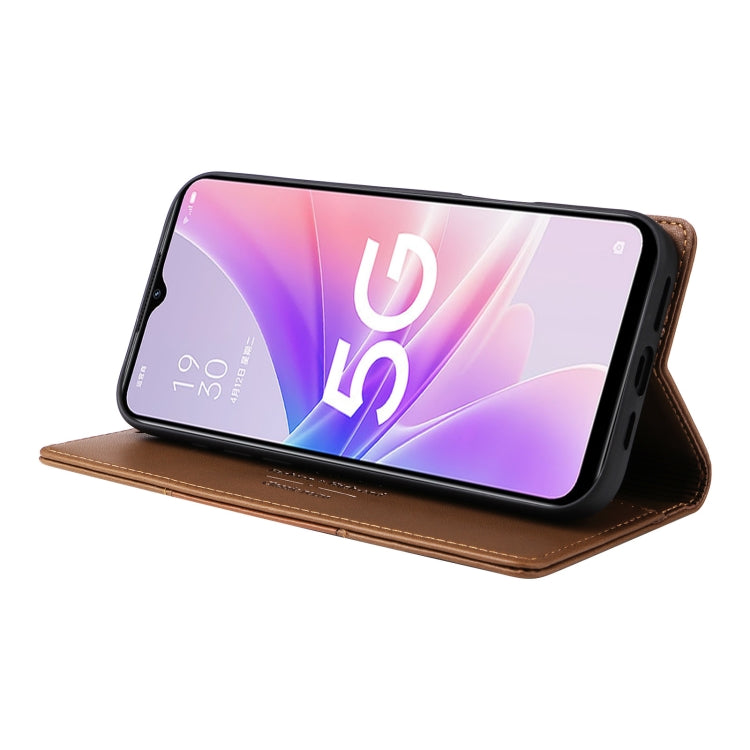 For OPPO A57 5G / A77 5G GQUTROBE G01 RFID Anti-theft Leather Phone Case