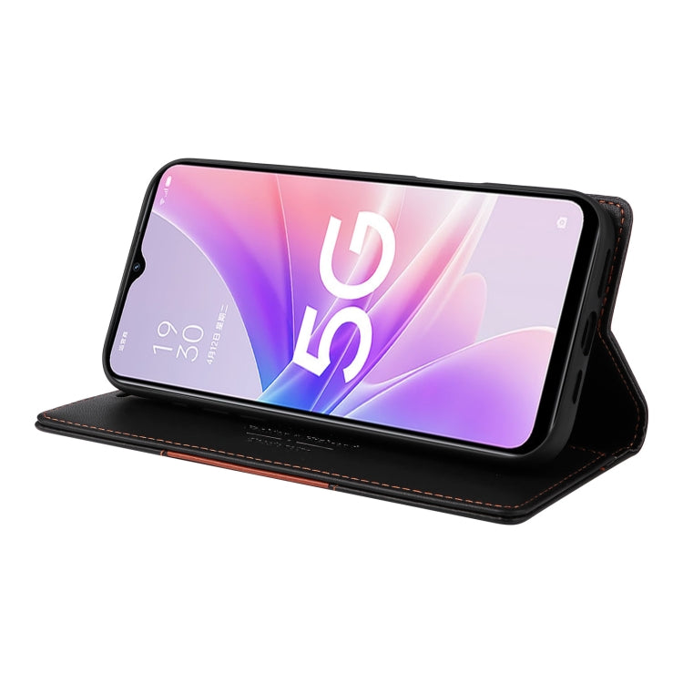 For OPPO A57 5G / A77 5G GQUTROBE G01 RFID Anti-theft Leather Phone Case