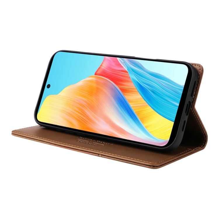 For OPPO A58 4G GQUTROBE G01 RFID Anti-theft Leather Phone Case