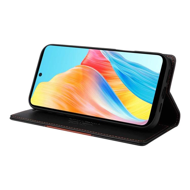 For OPPO A58 4G GQUTROBE G01 RFID Anti-theft Leather Phone Case
