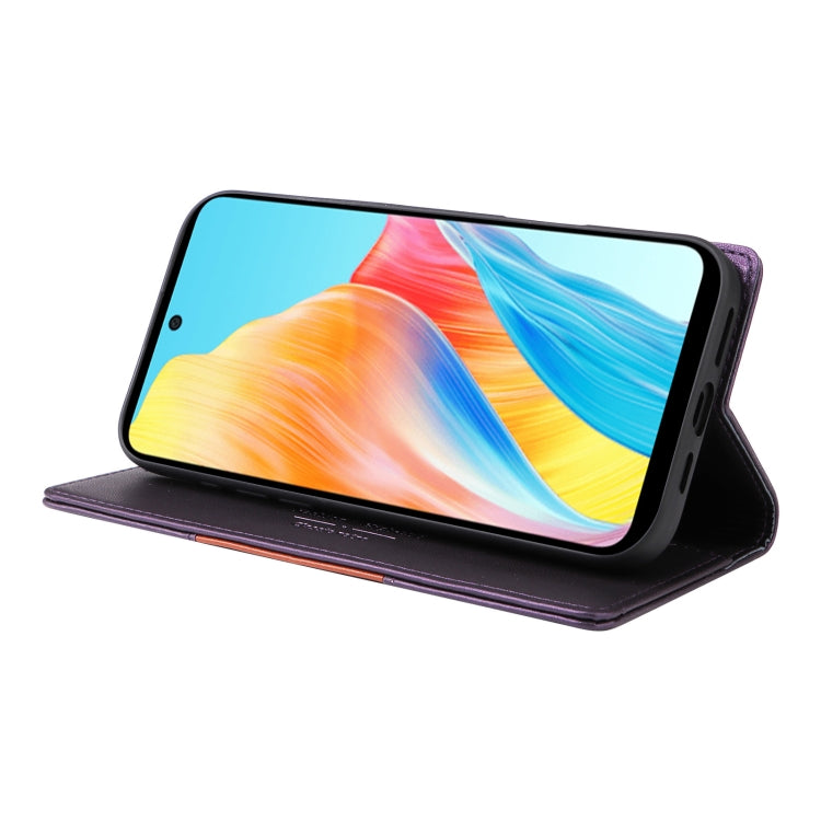 For OPPO A58 4G GQUTROBE G01 RFID Anti-theft Leather Phone Case