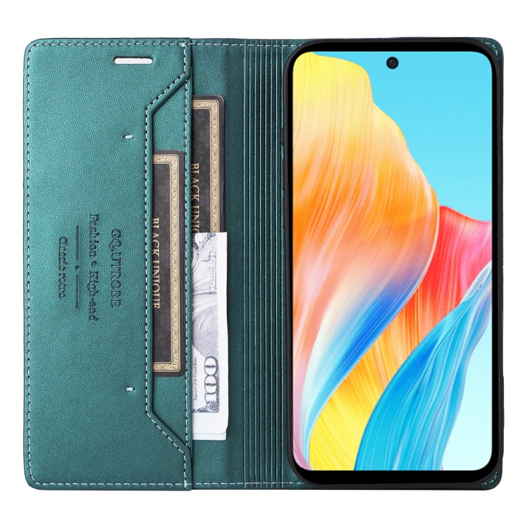 For OPPO A58 4G GQUTROBE G01 RFID Anti-theft Leather Phone Case