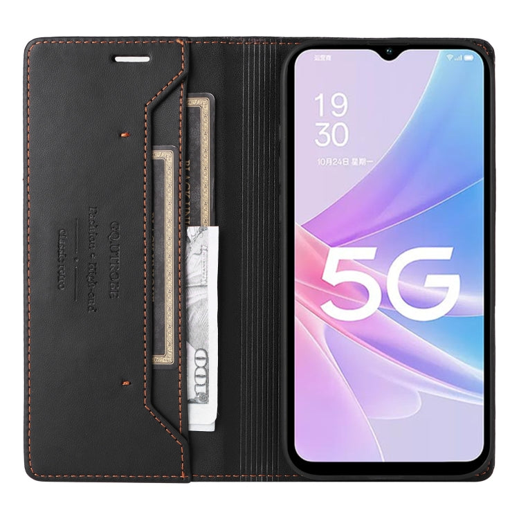 For OPPO A58 5G GQUTROBE G01 RFID Anti-theft Leather Phone Case