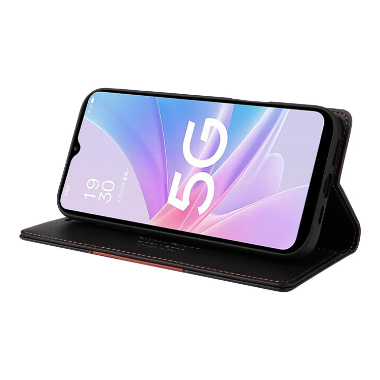 For OPPO A58 5G GQUTROBE G01 RFID Anti-theft Leather Phone Case