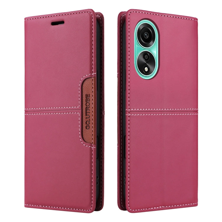 For OPPO A78 4G GQUTROBE G01 RFID Anti-theft Leather Phone Case