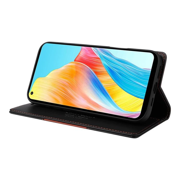 For OPPO A78 4G GQUTROBE G01 RFID Anti-theft Leather Phone Case