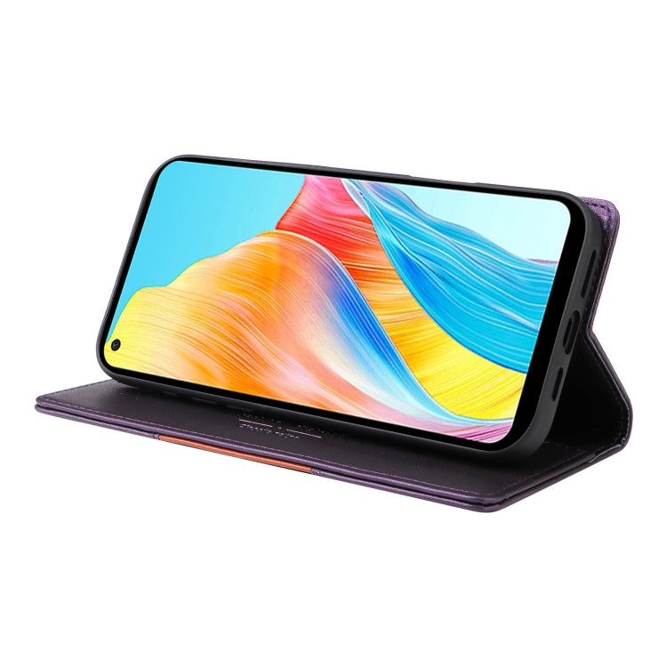 For OPPO A78 4G GQUTROBE G01 RFID Anti-theft Leather Phone Case