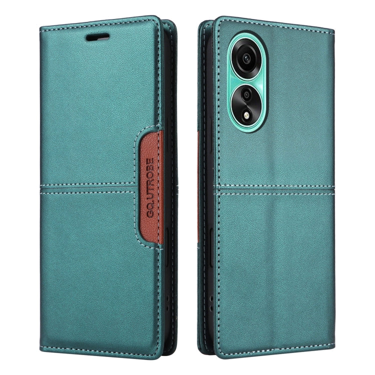 For OPPO A78 4G GQUTROBE G01 RFID Anti-theft Leather Phone Case
